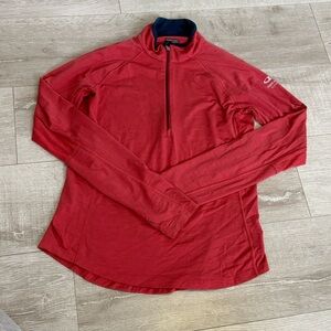 Icebreaker Women's Bodyfit Zone Long Sleeve Half Zip Merino Wool Top L